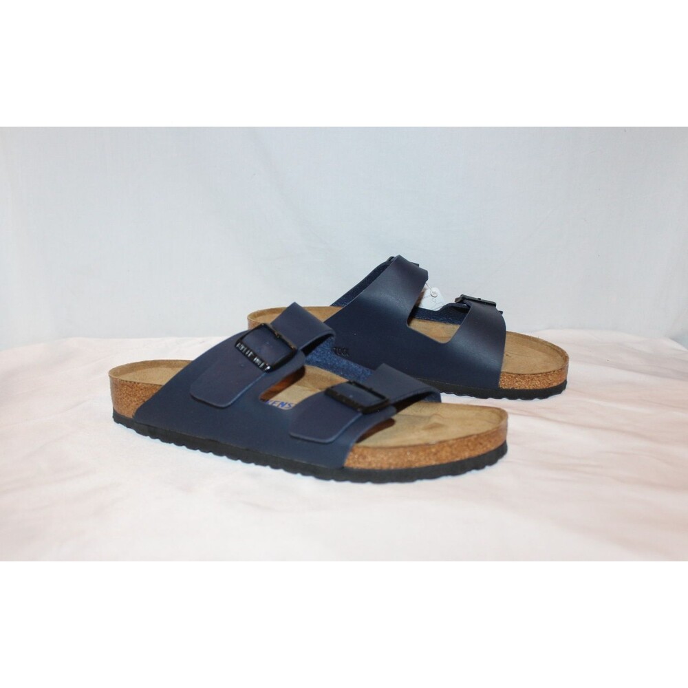 BIRKENSTOCK BS MEN'S ARIZONA SUEDE LEATHER SANDALS BLUE NIB US 13 EU 46 REG